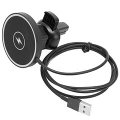 Magneettinen langaton autolaturi 15 W nopea langaton autolaturikiinnitys ilmanpoistopuristimella iPhone 12 13:lle hinta ja tiedot | Puhelimen laturit | hobbyhall.fi