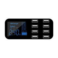 8-porttinen USB-autolaturi LED-näytöllä Multi-USB-liittimellä varustettu autosovitin Puhelinlaturi hinta ja tiedot | Puhelimen laturit | hobbyhall.fi