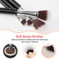 Ensiluokkaiset synteettiset meikkisiveltimet Powder Foundation Contour Blush Concealer Eyeshadow Blending Eyebrow Line Beauty Makeup Kit Blue-18PCS hinta ja tiedot | Meikkisiveltimet ja meikkisienet | hobbyhall.fi