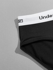 Miesten 4kpl Letter Tape Brief·Black·S hinta ja tiedot | Miesten urheiluvaatteet | hobbyhall.fi