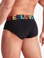 Miesten 1kpl Contrast Letter Tape Brief·Musta·L hinta ja tiedot | Miesten urheiluvaatteet | hobbyhall.fi