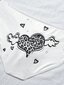 Miesten 1kpl Heart Print Brief·White·S hinta ja tiedot | Miesten urheiluvaatteet | hobbyhall.fi