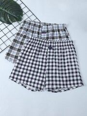 Miesten 2kpl Plaid Print bokserit·Multicolor·XL hinta ja tiedot | Miesten kylpytakit ja pyjamat | hobbyhall.fi