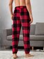 Miesten Buffalo Plaid Print Kiristysnyöri vyötäröllä Teddy Pyjamahousut·Multicolor·S hinta ja tiedot | Miesten kylpytakit ja pyjamat | hobbyhall.fi