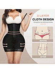 Plus Size Naisten Muotoiluvaatteet Fajas Post Kirurginen Kompressio Body Haaroissa, vetoketju edessä·musta·M hinta ja tiedot | Muotoilevat alusvaatteet | hobbyhall.fi