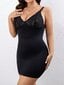 Plus Contrast Lace Shapewear Slip·Black·4XL hinta ja tiedot | Muotoilevat alusvaatteet | hobbyhall.fi