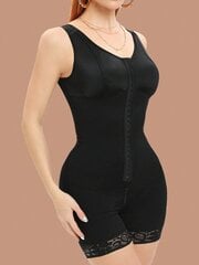 High Compression Shapewear haalari naisille Full Body Shaper 3 koukkua Vyötärö Trainer Butt Lifter·Musta·XXL hinta ja tiedot | Naamiaisasut | hobbyhall.fi