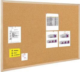Korkki levy Bi-Office, 100x80 cm, puinen kehys hinta ja tiedot | Bi-Office Koulutarvikkeet | hobbyhall.fi