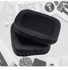 1 Pari Musta Verkko Korvatyyny Korvatyyny Kuulosuojaimille Razer Electra Leather Case Sponge hinta ja tiedot | Kuulokkeiden tarvikkeet | hobbyhall.fi