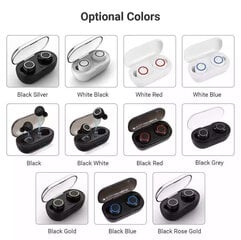 A2 Bluetooth-kuuloke TWS2 Wireless Headset 5.0 latauskotelolla Touch In-Ear Y50 -kuulokkeet musta + musta hinta ja tiedot | Kuulokkeet | hobbyhall.fi