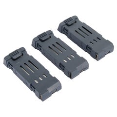 3 kpl 3.7V 600mAh UAV Lithium Battery High Kapasiteetti Quadcopterin litiumakku latauskaapelilla E58 E68 JY109 998PRO hinta ja tiedot | Adapterit | hobbyhall.fi