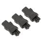 3 kpl IEC320 C8 - IEC320 C5 virtasovitin IEC320 uros C8 - naaras C5 virtapistorasovitin PDU-kotelon UPS-pistorasiaan hinta ja tiedot | Adapterit | hobbyhall.fi