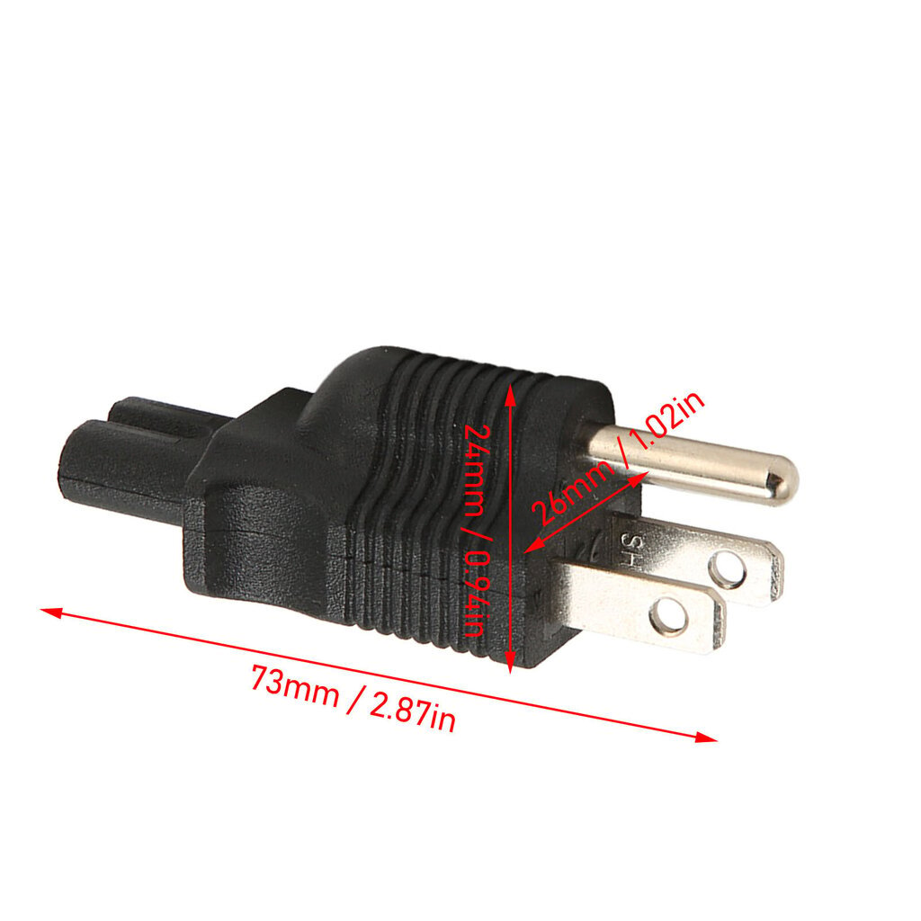 4 kpl NEMA 5-15P - IEC320 C7 -virtalähde Plug and Play -virtasovitin kaiutin-LCD-näyttötulostimelle hinta ja tiedot | Adapterit | hobbyhall.fi