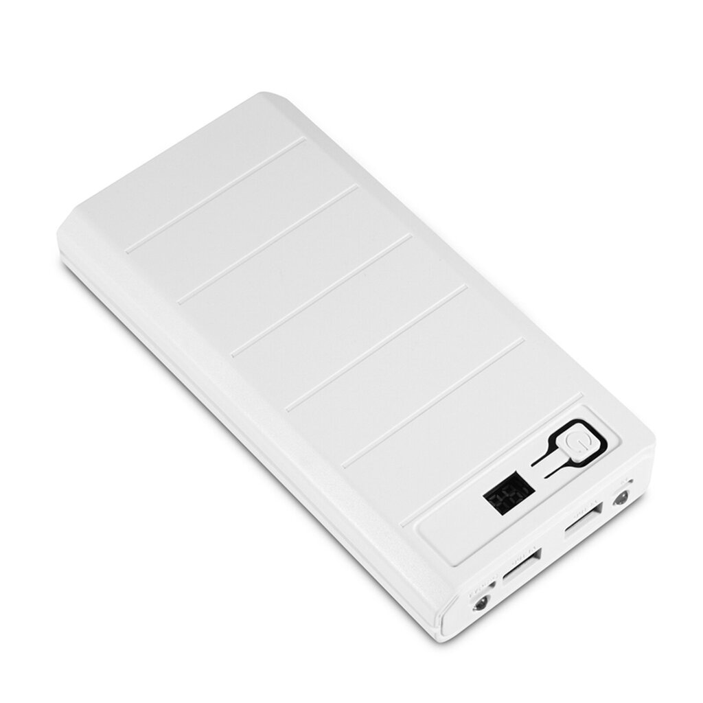 20000mAh 8 x 18650 Akut Power Bank Kit Kotelo Kuori Dual USB Type C + Micro USB Port Valkoinen hinta ja tiedot | Puhelimen lisätarvikkeet | hobbyhall.fi