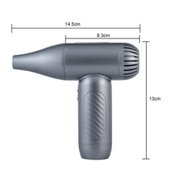 K16 Mini kannettava turbiinihiustenkuivaaja puhalluksella ja imulla 65W harjattoman moottorin nopeus 90000 4000Pa imu 4-nopeuksinen säätö kotitalouksien ulkokäyttöön pölynkerääjä hinta ja tiedot | Puhelimen lisätarvikkeet | hobbyhall.fi