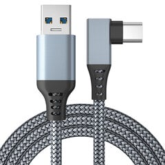 VR Link Cable Datakaapeli Hopeanharmaa punottu 300cm hinta ja tiedot | Älylaitteiden lisätarvikkeet | hobbyhall.fi