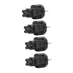 4 kpl 2-paikkainen pistoke IEC320 C5-virtalähteeseen Professional 2-paikkainen pistoke 4,8 mm:n C5-virtapistoke-adapteri kannettavalle tietokoneelle 100- hinta ja tiedot | Adapterit | hobbyhall.fi