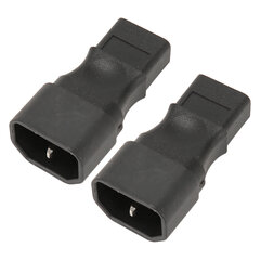 IEC320 C14-C9 virtalähde uros-naaras 6A 250V virtapistorasovitin PDU-palvelimelle UPS-pistoke 2 kpl hinta ja tiedot | Adapterit | hobbyhall.fi