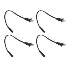 18AWG-virtajohto NEMA 1 15P - IEC320 C7 Virtalähdekaapelin johto pöytälamppujen kaiuttimille hinta ja tiedot | Adapterit | hobbyhall.fi