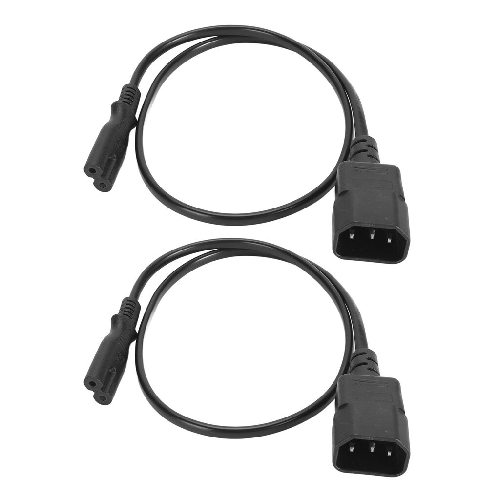 IEC320 C14 uros - IEC320 C7 naaras virtasovittimen kaapeli C14 - C7 virtamuunnin 2500 W virtajohdon vaihto kannettavan tietokoneen kaiuttimelle hinta ja tiedot | Adapterit | hobbyhall.fi