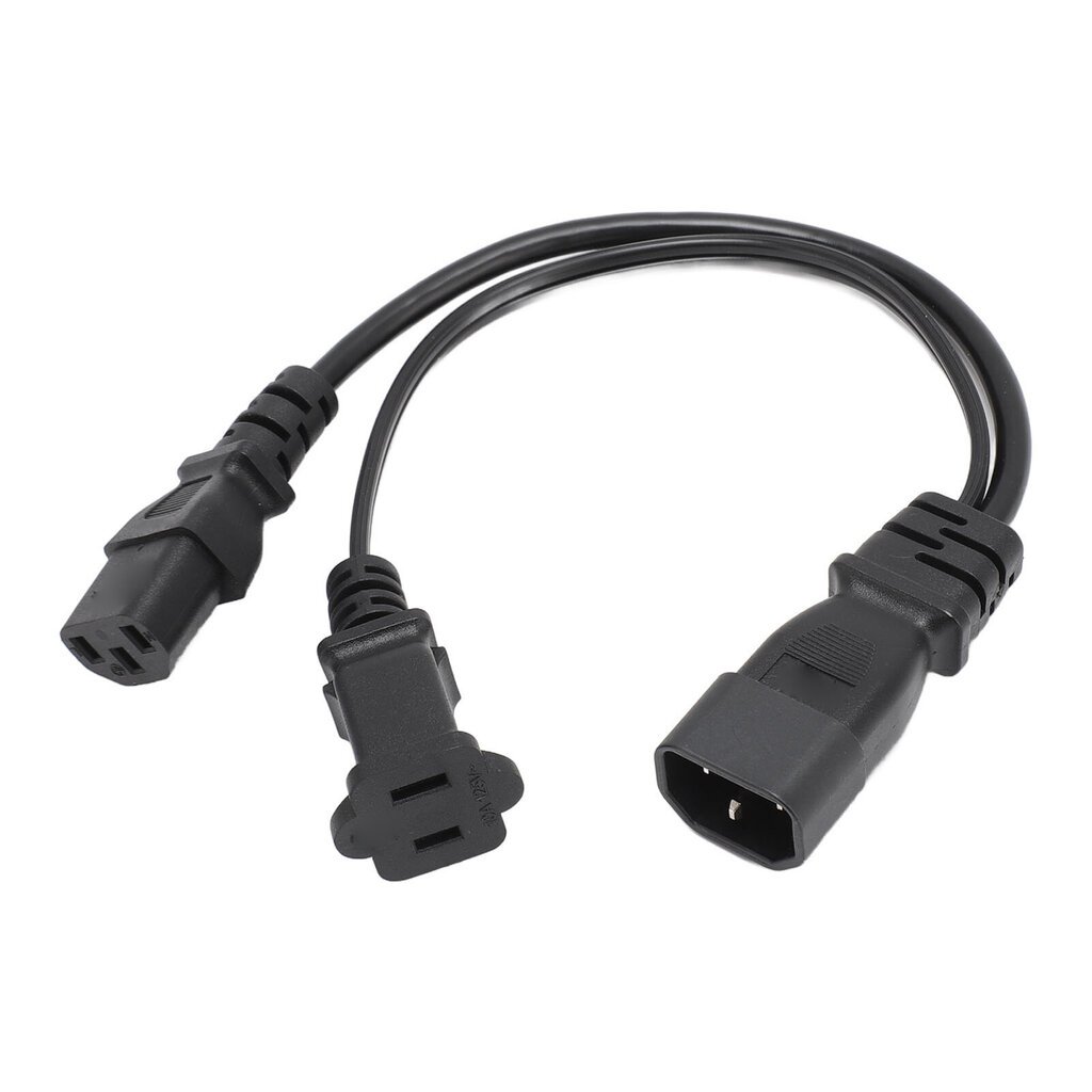 IEC320 C14 - IEC320 C13 1-15R kaapeli uros naaras 1 in 2 ulos Y -jakajan virtajohto kannettavan tietokoneen virtalähteelle 11,8 tuumaa hinta ja tiedot | Adapterit | hobbyhall.fi