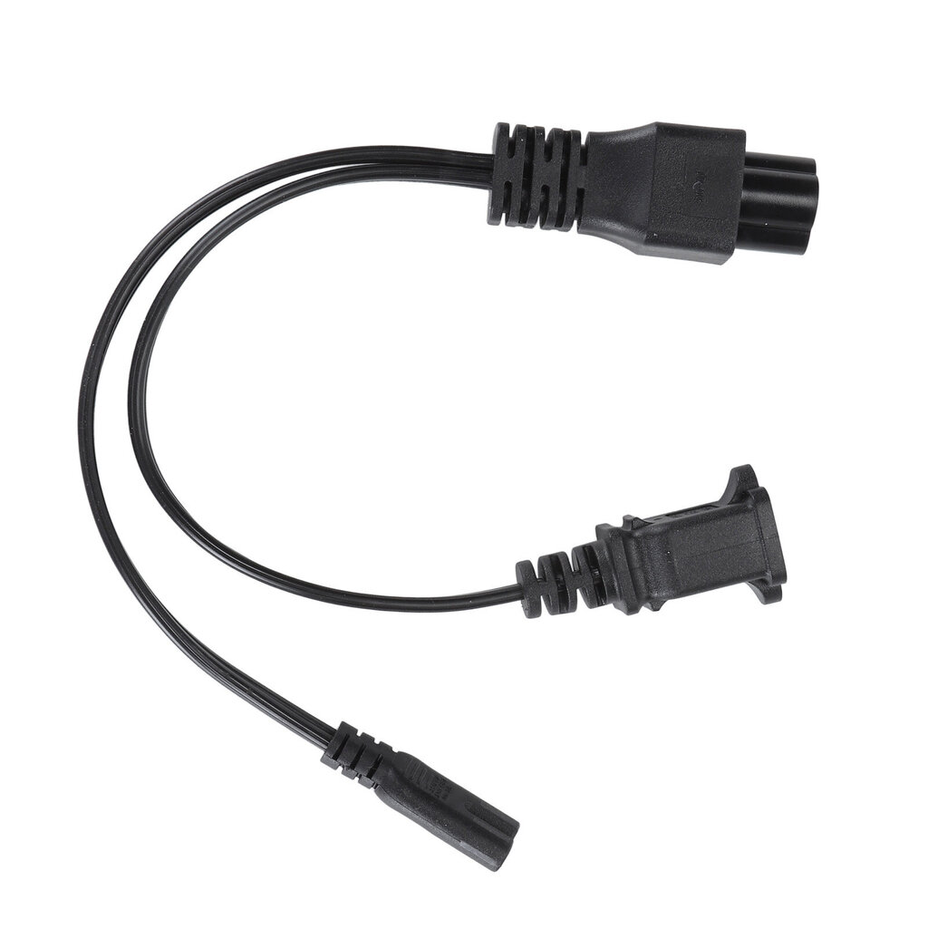 Y-tyypin jakojohto IEC320 C6 uros - C7+Nema 1-15R naaras Plug and Play -virtalähdekaapeli 30 cm hinta ja tiedot | Adapterit | hobbyhall.fi