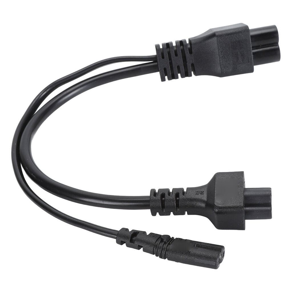 C6 - C5 C7 Y -jakajan virtajohto PVC-kuori Plug and Play IEC320 C6 Uros - C5 + C7 naaras jakajaadapterikaapeli 30 cm hinta ja tiedot | Adapterit | hobbyhall.fi