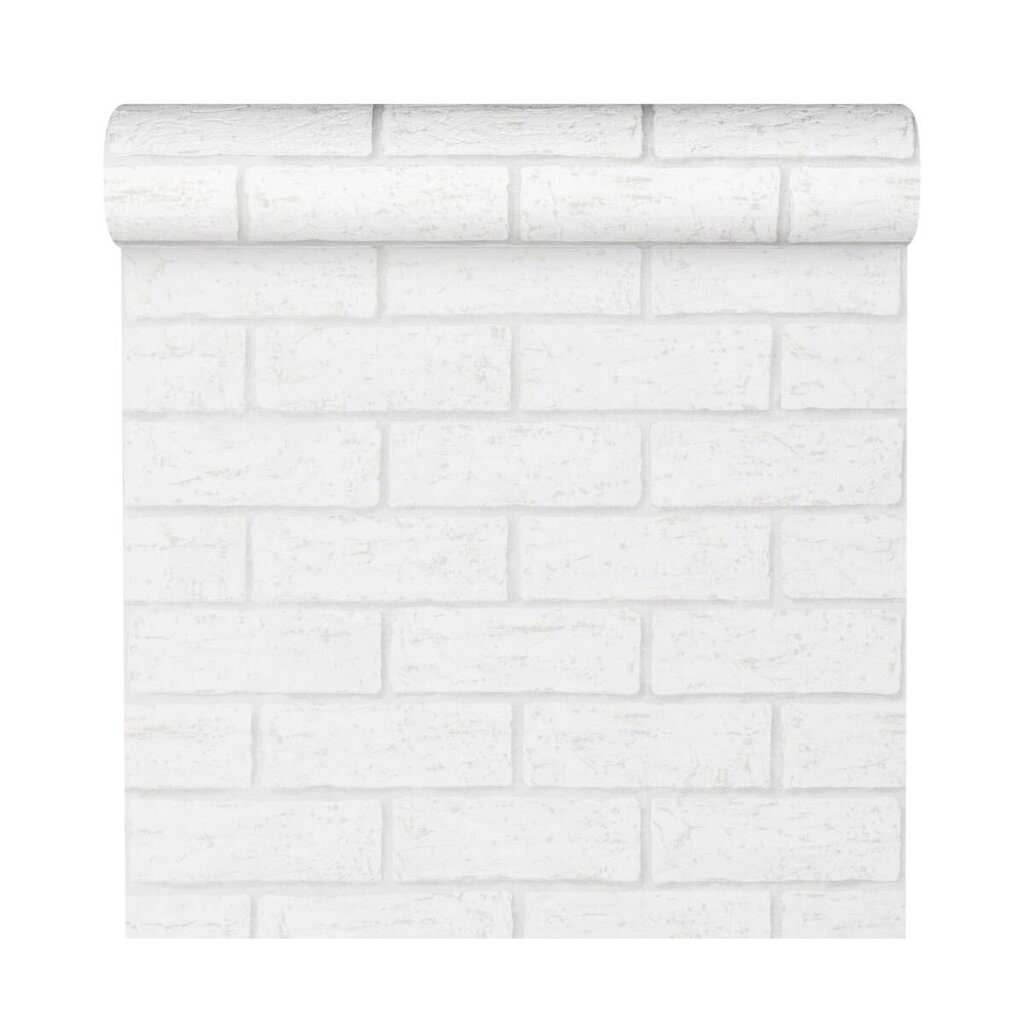 Taustakuva 3D Bricks White 58407 hinta ja tiedot | Tapetit | hobbyhall.fi