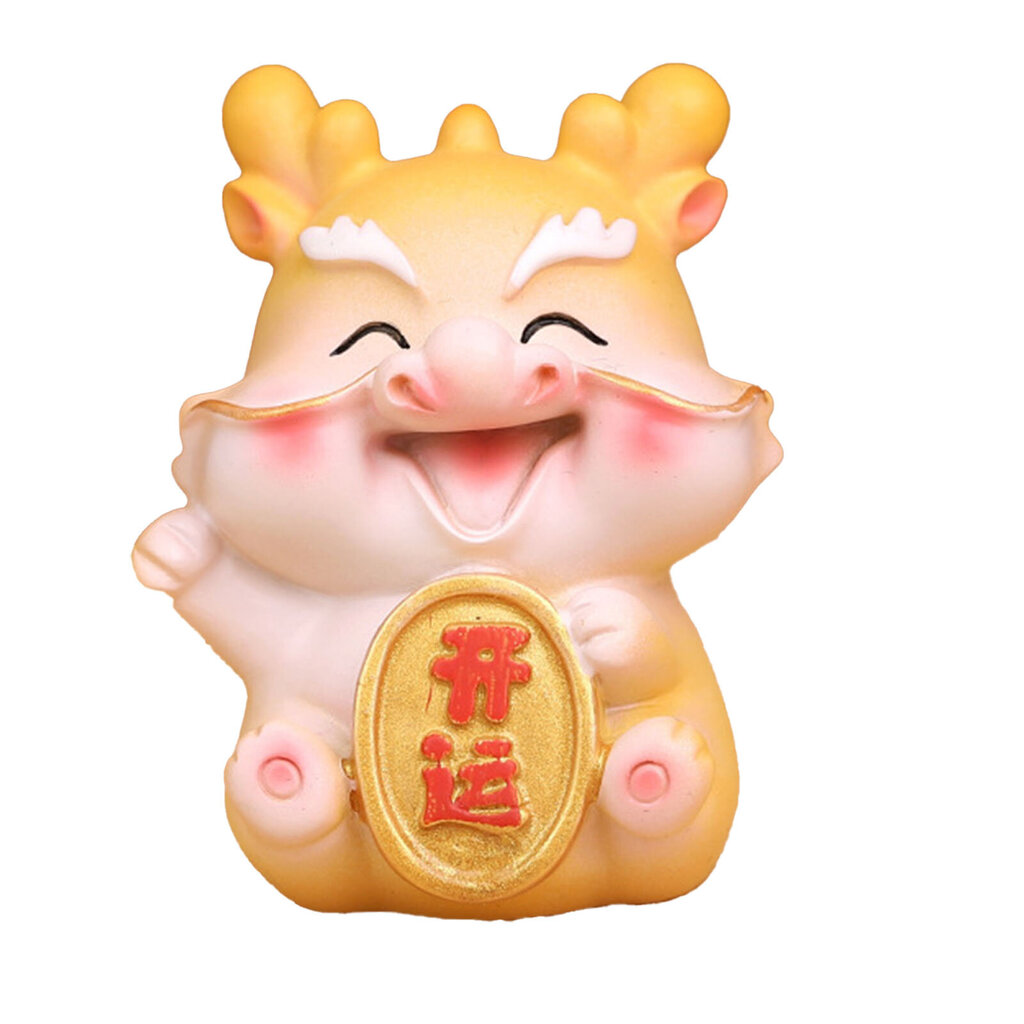 2024 Kiinalainen uusivuosi Lucky Dragon Figurine Mini Hartsi Lohikäärme Figuuri Lucky Fortune Home Olohuoneen pöytäkoristelu Matkamuistolahja Kultainen lohikäärme kutsuu onnea hinta ja tiedot | Joulukuusen koristeet | hobbyhall.fi