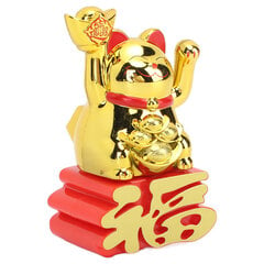 Lucky Cat -koristeen heiluttava käsivarsi houkuttelee vaurautta Lucky Fortune Cat for Desktop Car Office Shop Gold MLY23110 hinta ja tiedot | Raapimispuut ja kiipeilypuut | hobbyhall.fi