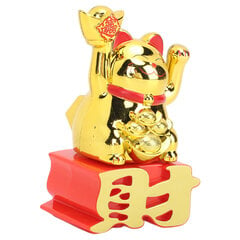 Lucky Cat -ornamentti, heiluttava käsivarsi houkuttelee vaurautta Lucky Fortune Cat for Desktop Car Office Shop Gold MLY23109 hinta ja tiedot | Raapimispuut ja kiipeilypuut | hobbyhall.fi