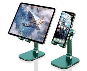 Taitettava säädettävä pöytäteline iPhonelle ja iPadille hinta ja tiedot | Puhelintelineet | hobbyhall.fi