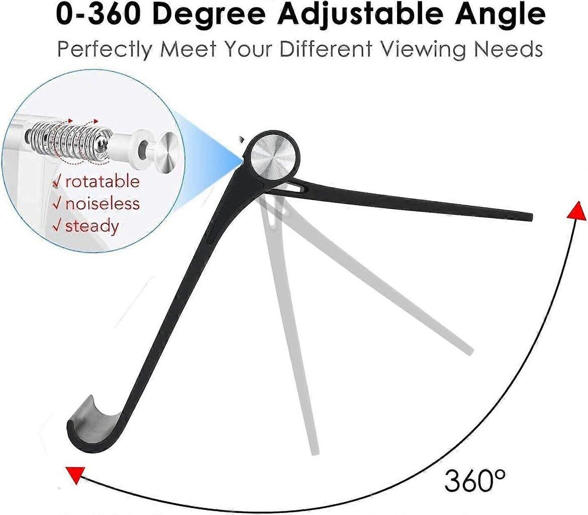 Puhelintelineen pidike - Monikulmaisesti säädettävä puhelinpöytäteline tablet-teline iPhonelle Samsung Galaxy (musta) hinta ja tiedot | Polkupyörälaukut ja puhelinpidikkeet | hobbyhall.fi