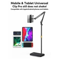 JOPREE L10PRO 1,6 m tabletin lattiajalusta, korkeussäädettävä pidike iPhone 16 / 16 Ultra / 16 P hinta ja tiedot | Polkupyörälaukut ja puhelinpidikkeet | hobbyhall.fi