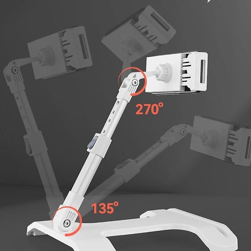YL-901 Pöytätietokoneen tablet-teline Kiinnitettävä taitettava puhelinteline Puhelinkiinnike tablettipidike iPhone 16/16:lle hinta ja tiedot | Polkupyörälaukut ja puhelinpidikkeet | hobbyhall.fi