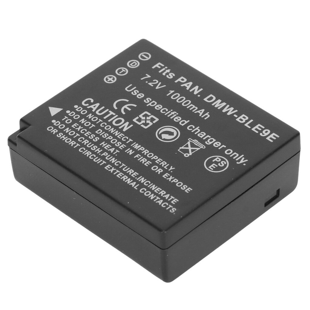 DMW BLE9E litiumioniakku 1000 mAh 7,2 V kameran vaihtoakku GX85 GX7 GX9 GF3 GF6:lle Leica LX100M2 BLE9E hinta ja tiedot | Kameratarvikkeet | hobbyhall.fi