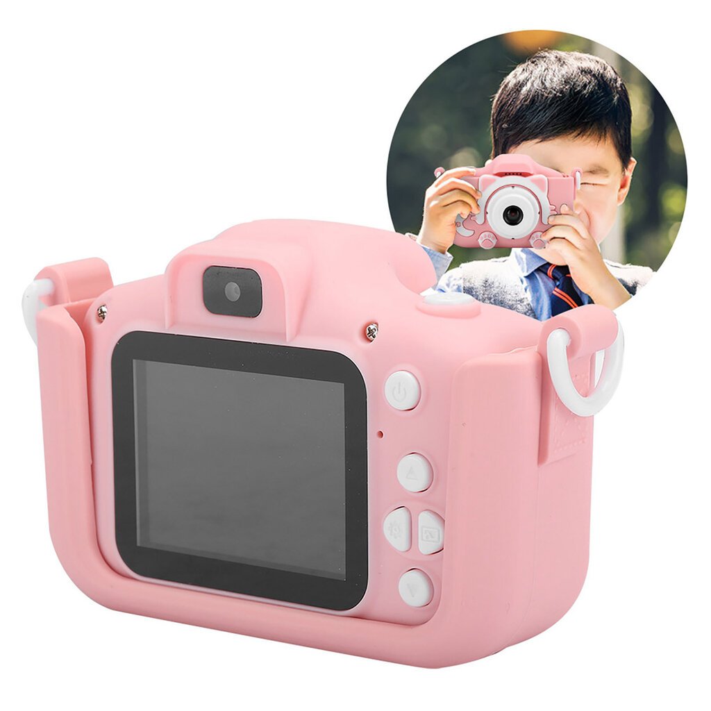 12MP Mini Cartoon Kitty -digitaalikameralelu tuplakameralla lapsille KidsPink hinta ja tiedot | Kameratarvikkeet | hobbyhall.fi