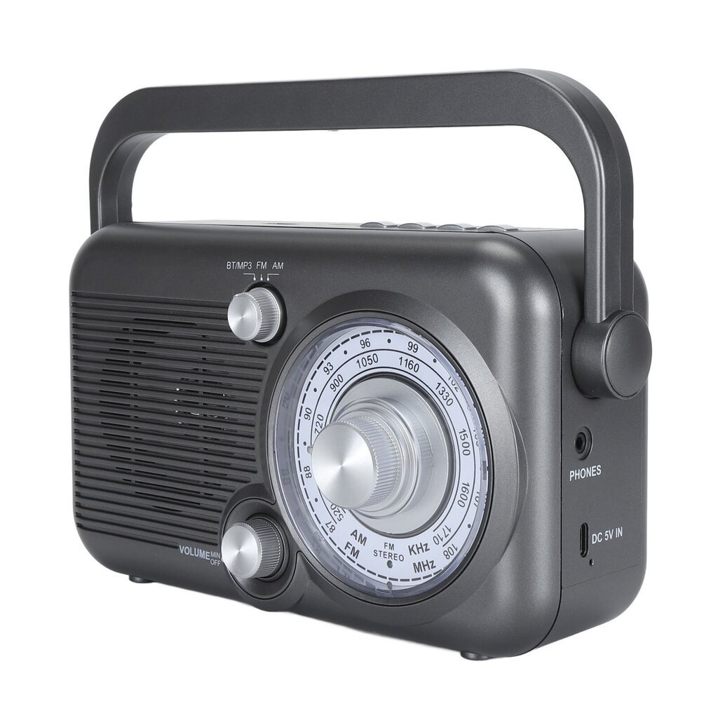 Kannettava retroradio AM FM lyhytaaltotuki 3,5 mm:n muistikortti U-levy MP3-soitin Vintage-radio Bluetooth-kaiuttimella hinta ja tiedot | Kelloradiot ja herätyskellot | hobbyhall.fi