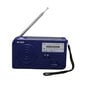 Solar Hand Crank Radio Ladattava Kannettava FM AM Hätäsääradio LED-taskulamolla Outdoor Blue hinta ja tiedot | Kelloradiot ja herätyskellot | hobbyhall.fi