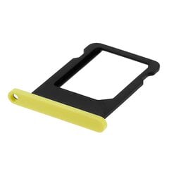 Nano-SIM-korttikelkan varaosa Apple iPhone 5C:lle - keltainen hinta ja tiedot | Puhelimen lisätarvikkeet | hobbyhall.fi