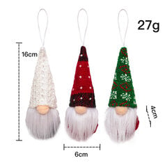 (3kpl-L)3kpl/erä Christmas Gnome Tonttu-nukkeriipus Hyvää joulua koristeet kotiin Joulupuukoristeet Navidad Natal Uusi vuosi 2022 hinta ja tiedot | Joulukoristeet | hobbyhall.fi