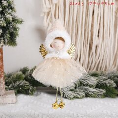 (15JMAOSQ-Ruskea)2023 Christmas Angel Doll Merry Navidad Joulukoristeet kotiin Joulukoristeet Xmas Natal 2024 uudenvuoden kodin sisustus hinta ja tiedot | Joulukoristeet | hobbyhall.fi