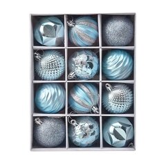 (6cmSky Blue)12kpl Joulupallot Joulukuusi Koriste Joulu Kodin Sisustus Hyvää Uutta Vuotta Navidad Riipuspallotarvikkeet hinta ja tiedot | Joulukoristeet | hobbyhall.fi