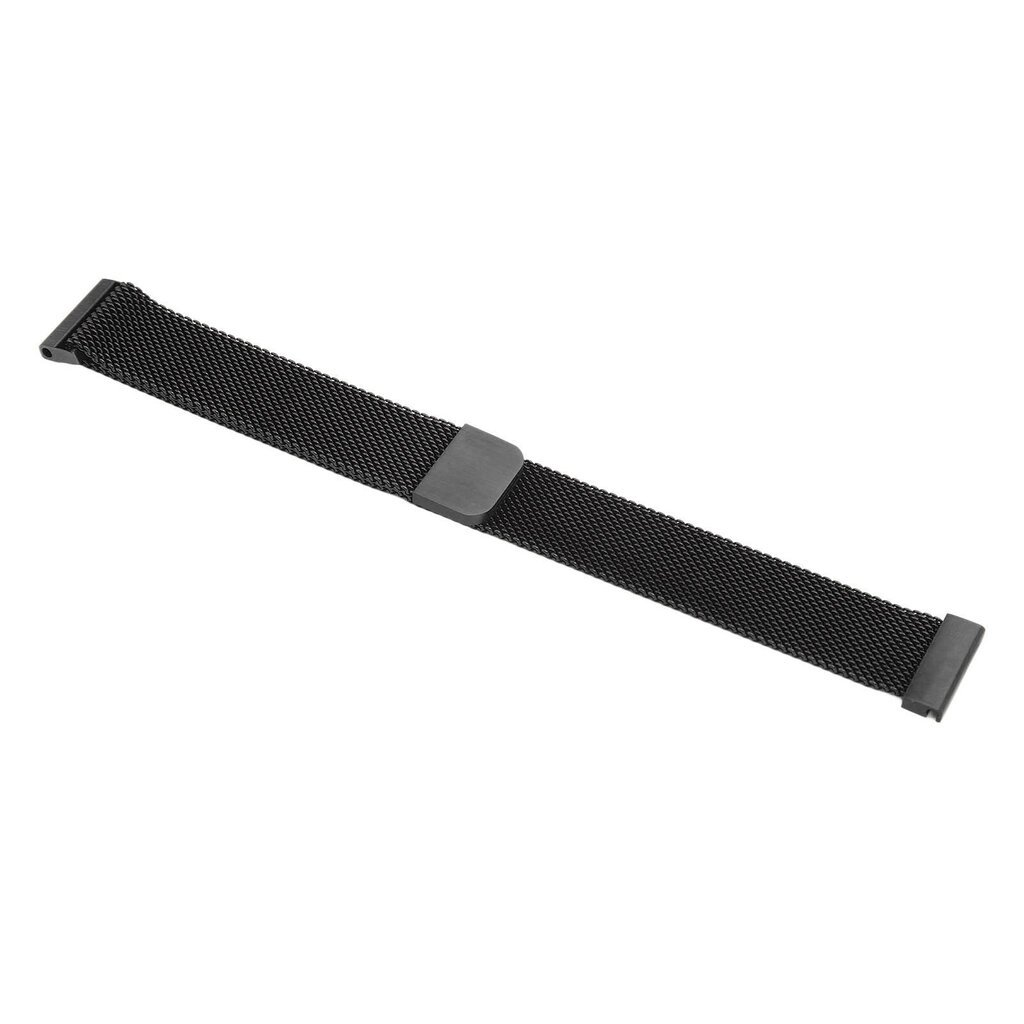 Yleinen kellon ranneke 18 mm ruostumattomasta teräksestä magneettinen absorptiolenkki metalliverkko pikakiinnitys kellon rannekkeen vaihtohihna Asus Zenwatch 2 mustalle hinta ja tiedot | Älykellot | hobbyhall.fi