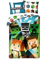 Pussilakanasetti Minecraft, 140x200 + tyynyliina 70 x 90 cm hinta ja tiedot | Vuodevaatteet lapsille | hobbyhall.fi