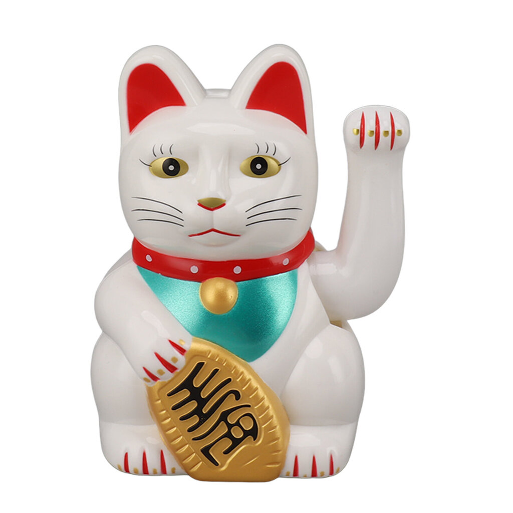 Home Desktop Aurinkoenergia Waving Arm Fortune Cat 5in Lucky Fortune Cat for Home Car White hinta ja tiedot | Kissan hiekkalaatikot | hobbyhall.fi