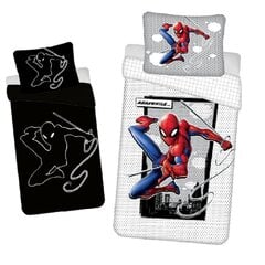 Spiderman -pussilakanasetti, 140 x 200 cm + 1 tyynyliina 70 x 90 cm hinta ja tiedot | Vuodevaatteet lapsille | hobbyhall.fi