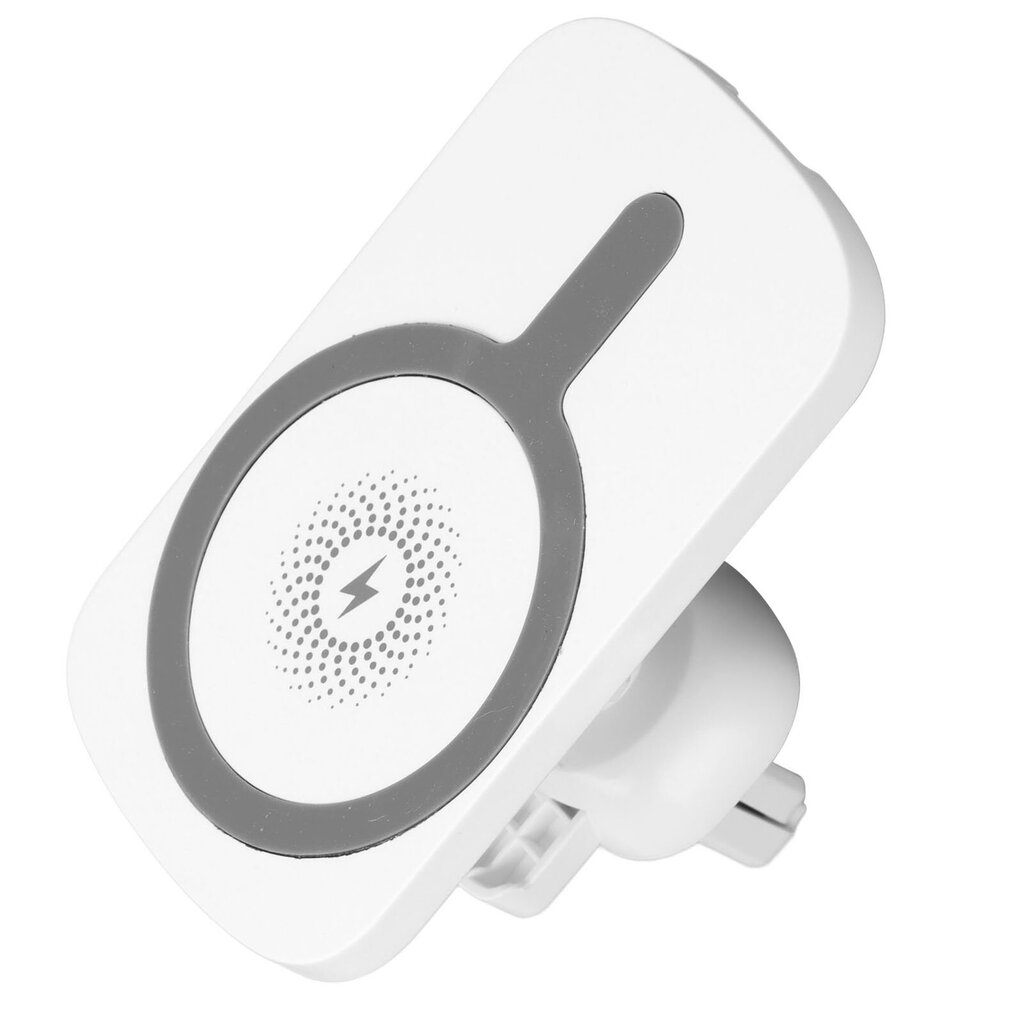 C14 15W magneettinen langaton autolaturi iPhone-matkapuhelimille Kestävä autolaturiWhite hinta ja tiedot | Puhelimen laturit | hobbyhall.fi