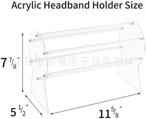 Yksinkertainen läpinäkyvä akryylihiusnauha säilytysteline pääpanta rannekoru näyttöteline hiusneula hiusrengasjärjestely näyttöteline läpinäkyvä hinta ja tiedot | Puhelimen muistikortit | hobbyhall.fi