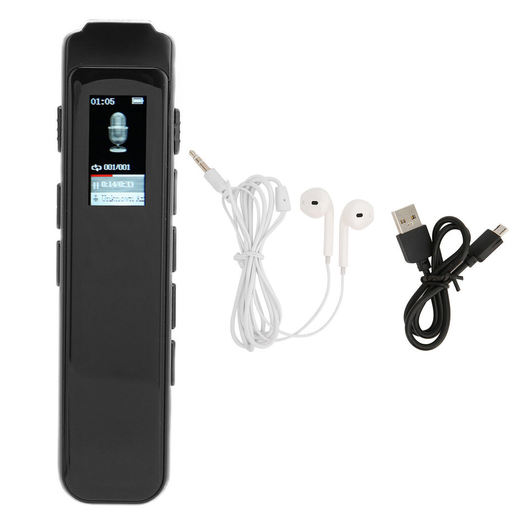 N1 Digital Voice Recorder Ääniaktivoitu miniäänitallennin USB-latauksella MP3-toisto 32GB hinta ja tiedot | MP3-soittimet, MP4-soittimet | hobbyhall.fi